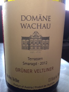 Domaine Wachau Terrassen Smaragd Gruner Veltliner 2012